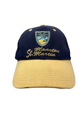St. Maarten St. Martin "The Friendly Island" Embroidered Baseball Cap 49e